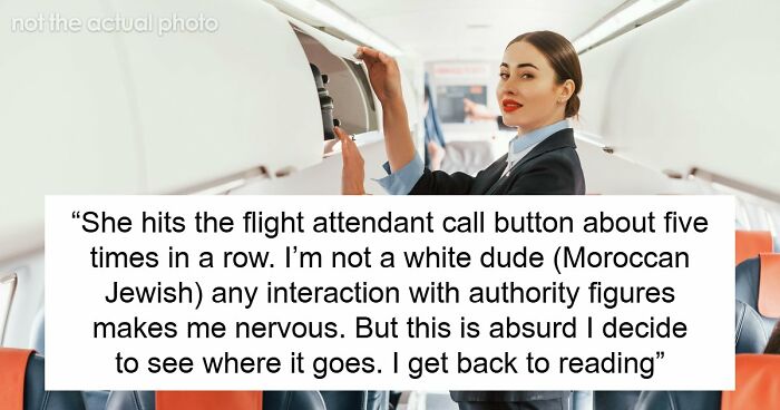 Racist Karen Disrupts Flight As Guy Won’t Turn Off Seat Light, Mad As He Gets A Better Seat Instead