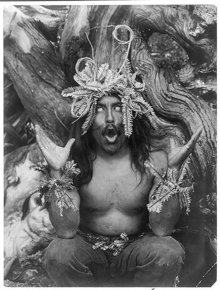 Hamatsa Emerging From The Woods--Koskimo