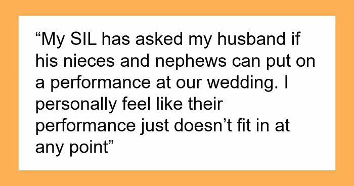 SIL Makes A Weird Demand For The Wedding: “Immediately Said No”