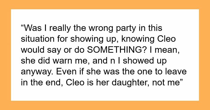 Woman Thinks She Has A Say In Who Shows Up On Mother’s Day, Storms Out When Mom Defends SIL