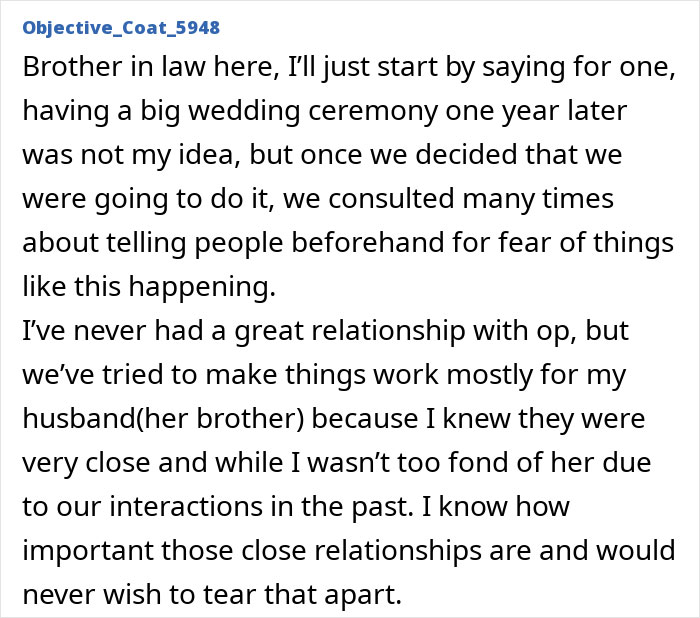 Woman Becomes Estranged From Beloved Brother After Fake Wedding Drama Destroys Trust Woman Becomes Estranged From Beloved Brother After Fake Wedding Drama Destroys Trust