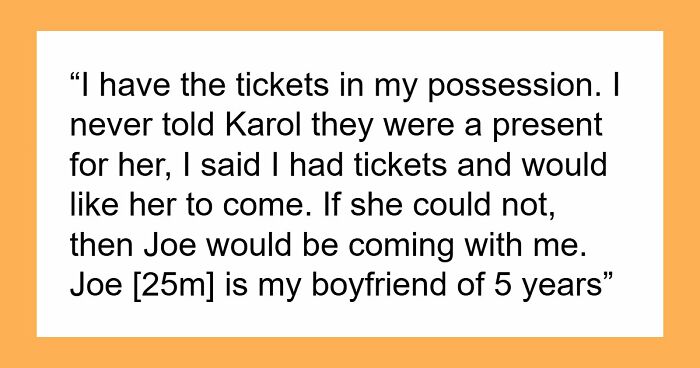 Sis Gives Away Concert Ticket She Didn’t Even Pay For, Acts Shocked When Sister Takes The Gift Back