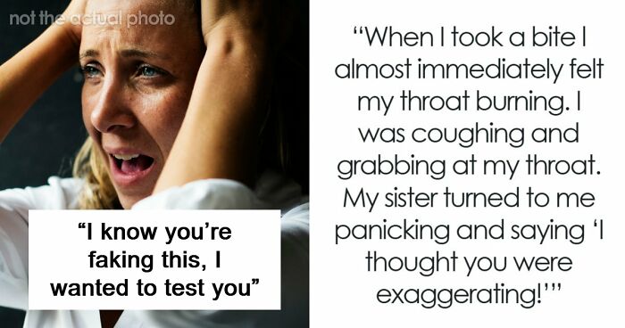 Sister Thinks Woman’s Allergy Is A Lie, Her “Test” Gets Her Arrested