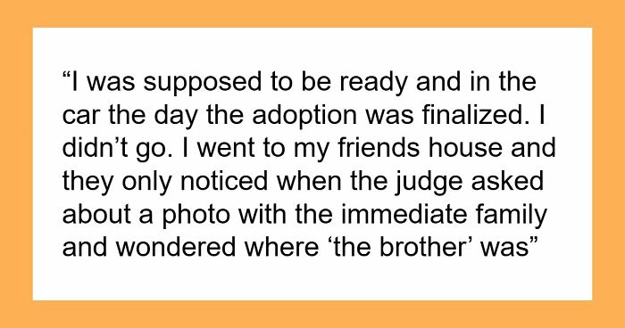 “Enjoy Your Peace”: Guy Refuses To Build Bridges With Parents Who Put Adopted Kid Before Him