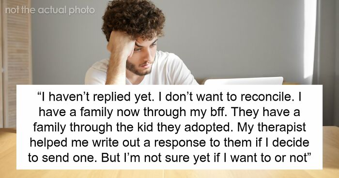 “Enjoy Your Peace”: Guy Refuses To Build Bridges With Parents Who Put Adopted Kid Before Him