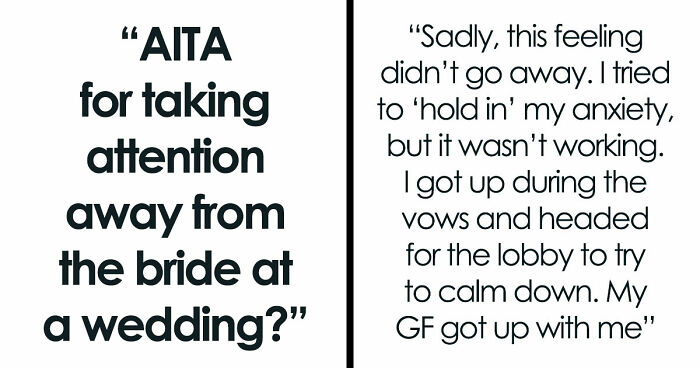 Man Suffers A Panic Attack During A Wedding, Bride Isn’t Happy About It