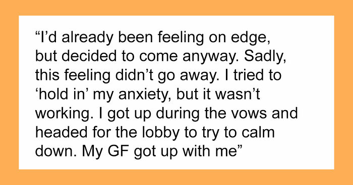 Man Suffers A Panic Attack During A Wedding, Bride Isn’t Happy About It