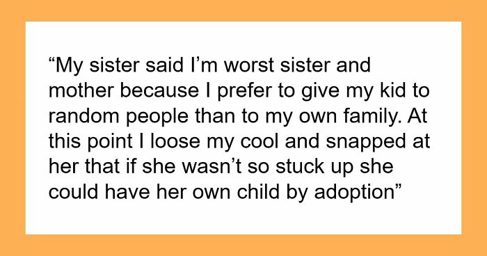 Infertile Woman Just Assumes She Can Take Pregnant Teen Sis’s Baby, Shocked When The Answer Is No