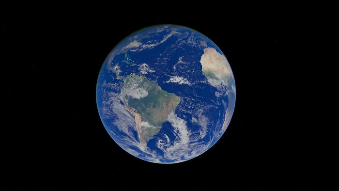 View of Earth from space highlighting AI-caused great depression theme