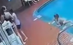 'Karen' Kicked 7YO Child Into Hotel Swimming Pool In Chilling Footage, Claims 