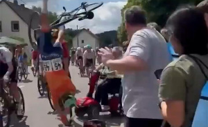 Bike Race Descends Into Chaos After Elderly Woman Charges Into Course On Mobility Scooter, Prompts Mass Crash