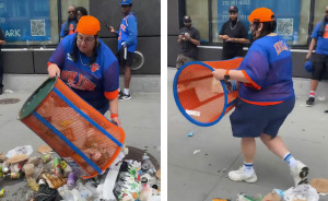 After JPMorgan Exec Emptied Stole Knicks Trashcan In Viral Video, Sanitation Department Posts Hilarious Response