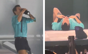 Harry Styles Sparks Concern After Choking On Water And Collapsing Onstage During Scorching Heatwave