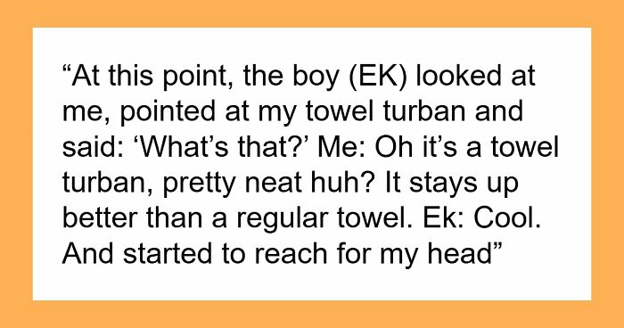 Kid Steals Woman’s Hair Towel, Mommy Dearest Comes To His Rescue And Accuses Woman Of Harassing Him
