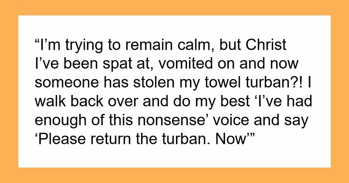 Kid Steals Woman’s Hair Towel, Mommy Dearest Comes To His Rescue And Accuses Woman Of Harassing Him