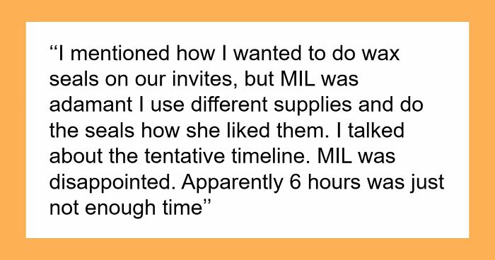 MIL Tries To Take Over Wedding Planning, Bride Can’t Take It Anymore
