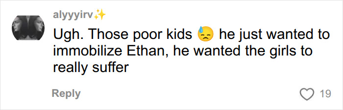 Comment expressing sadness over victims suffering in Bryan Kohberger case