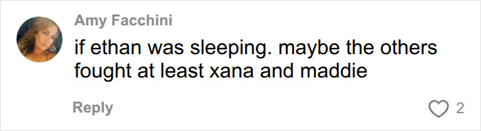 Comment speculating about victims' reactions during Bryan Kohberger incident