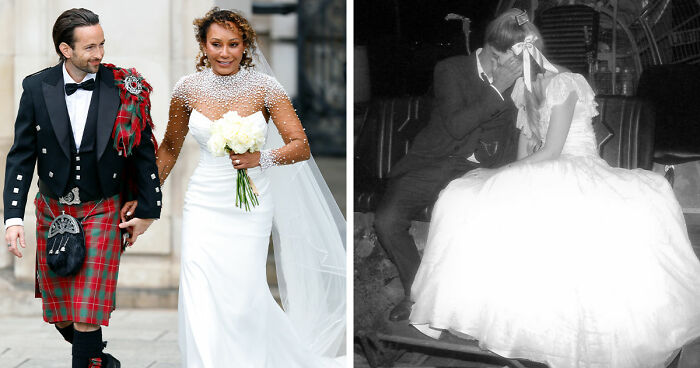 “Divorce Was Destined”: 20 Celebrity Wedding Dresses That Stunned, For Better Or Worse