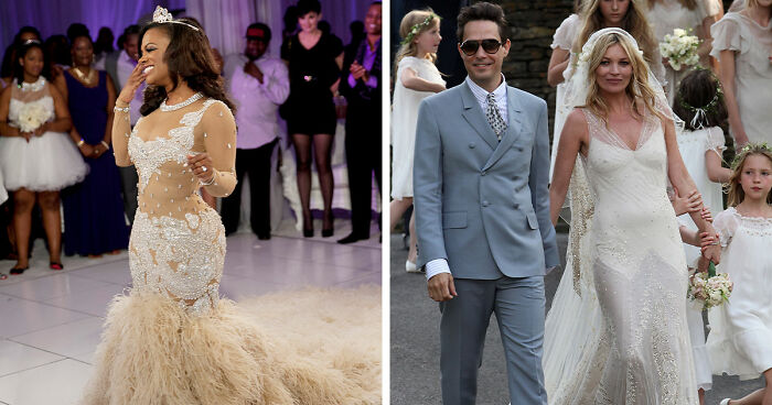 “Divorce Was Destined”: 20 Celebrity Wedding Dresses That Stunned, For Better Or Worse