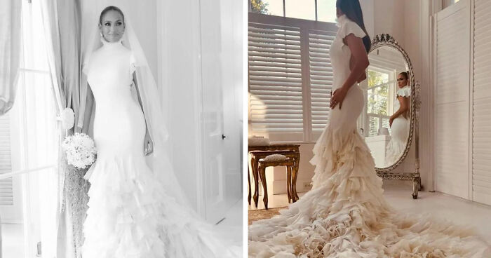 “Divorce Was Destined”: 20 Celebrity Wedding Dresses That Stunned, For Better Or Worse