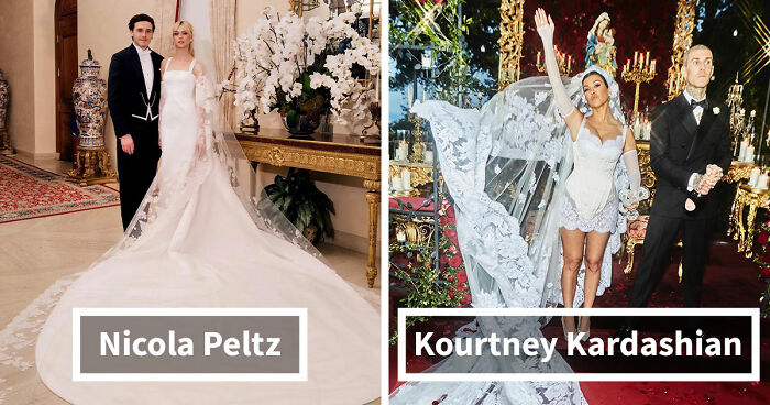 “Divorce Was Destined”: 20 Celebrity Wedding Dresses That Stunned, For Better Or Worse