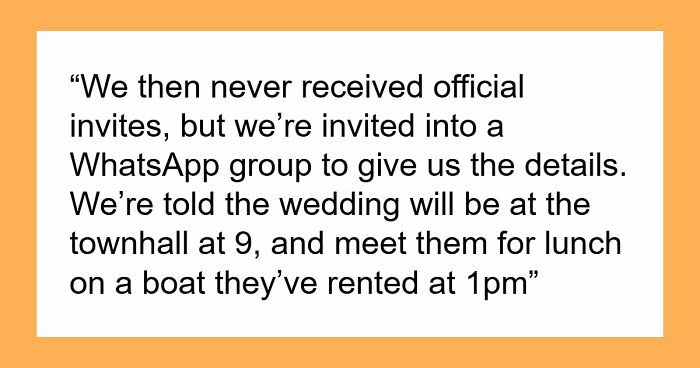 Couple Calls Their Wedding “Unique”, But Guests Say It Feels Like An Unorganized Weekend Getaway