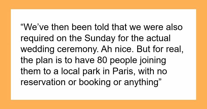 Couple Calls Their Wedding “Unique”, But Guests Say It Feels Like An Unorganized Weekend Getaway