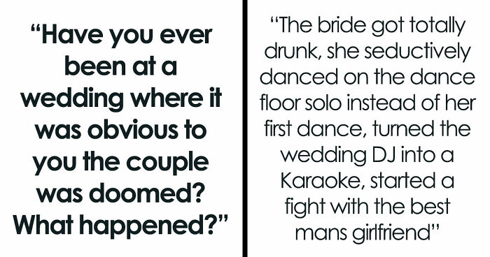 These 42 Weddings Were So Awkward, Guests Knew The Marriage Wouldn’t Last