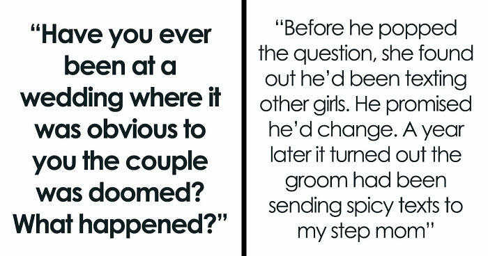 These 42 Weddings Were So Awkward, Guests Knew The Marriage Wouldn’t Last