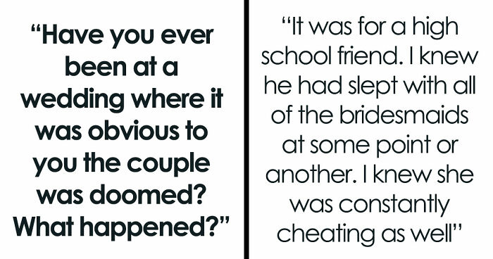 These 42 Weddings Were So Awkward, Guests Knew The Marriage Wouldn’t Last