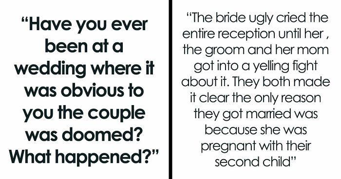 These 42 Weddings Were So Awkward, Guests Knew The Marriage Wouldn’t Last