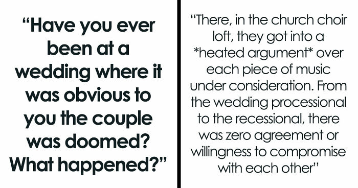 These 42 Weddings Were So Awkward, Guests Knew The Marriage Wouldn’t Last