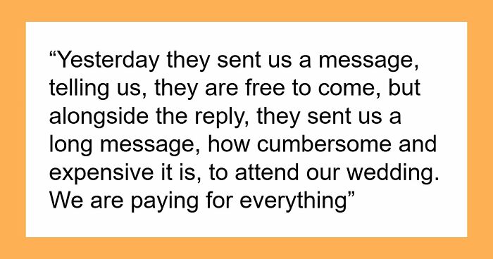 Couples Complains About Friend’s Wedding Being A Hassle, Never Expected It Could Have Consequences