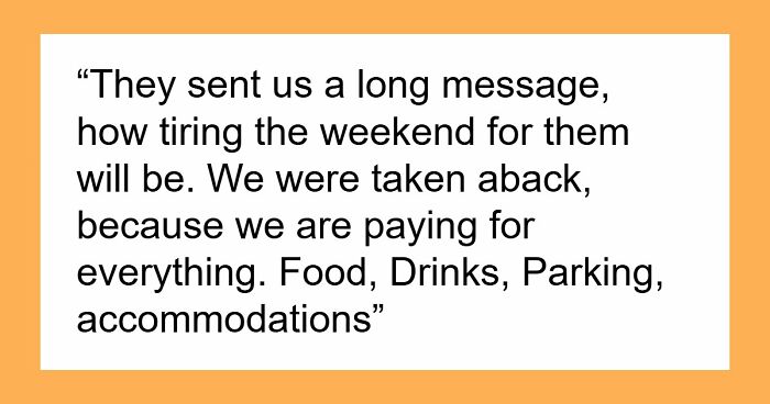 Couples Complains About Friend’s Wedding Being A Hassle, Never Expected It Could Have Consequences