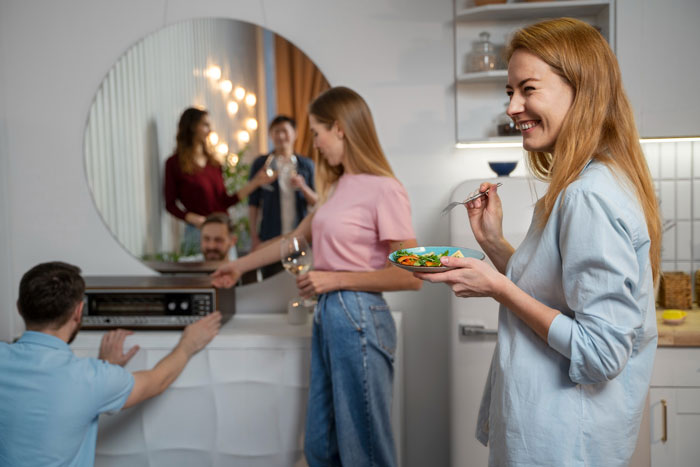 Friends enjoying a bachelorette party, contrasting with the article's tale of family drama and a missing tooth. Friends enjoying a bachelorette party, contrasting with the article's tale of family drama and a missing tooth.