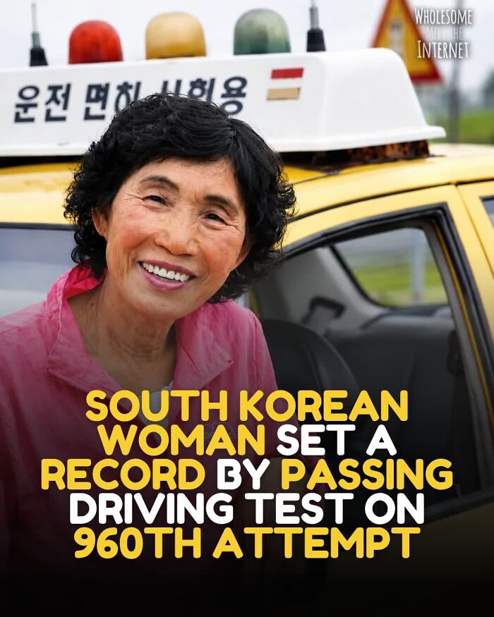 South Korean woman sets record by passing driving test on 960th attempt