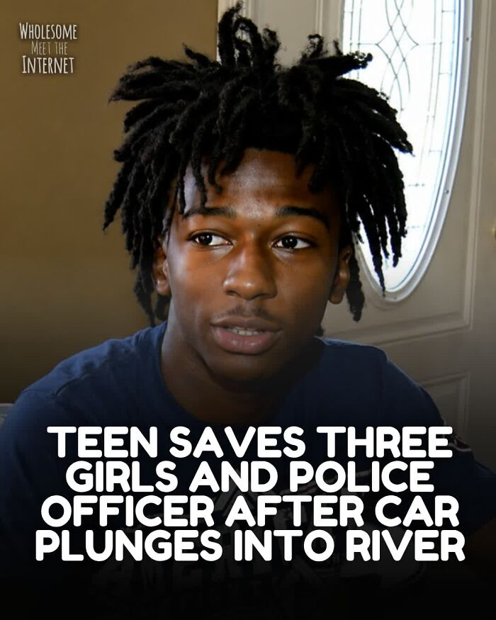 Teen hero saves three girls and police officer from river accident