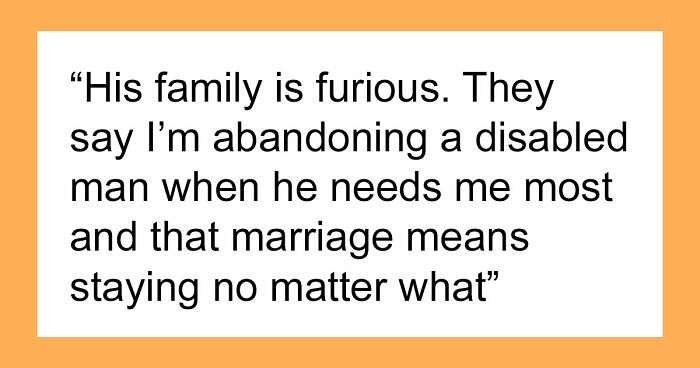 Wife Tries To Be Understanding Of Her Disabled Husband But Finally Has Enough Of Him
