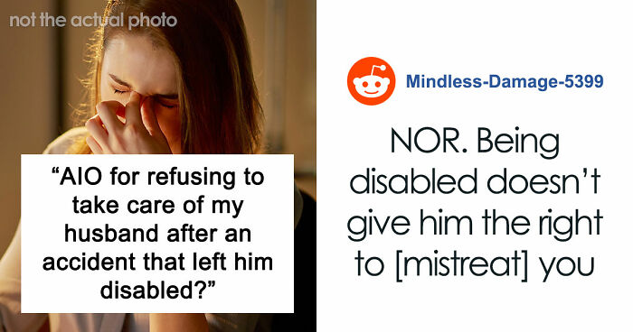 Wife Tries To Be Understanding Of Her Disabled Husband But Finally Has Enough Of Him