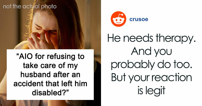 Wife Tries To Be Understanding Of Her Disabled Husband But Finally Has Enough Of Him