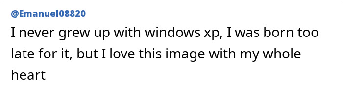 User shares personal connection to photo despite not using Windows XP User shares personal connection to photo despite not using Windows XP