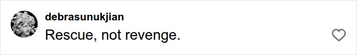 Short comment emphasizing rescue over revenge in marriage story Short comment emphasizing rescue over revenge in marriage story