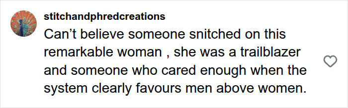 Comment admiring the remarkable woman who challenged the system against women Comment admiring the remarkable woman who challenged the system against women