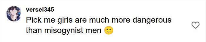 Comment stating girls are more dangerous than misogynist men in marriage context Comment stating girls are more dangerous than misogynist men in marriage context