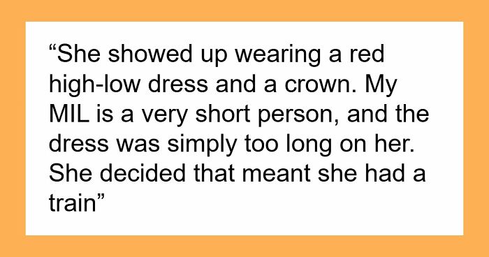 MIL Acts Like She’s The One Marrying Her Own Son, Can’t Believe People Are Disgusted