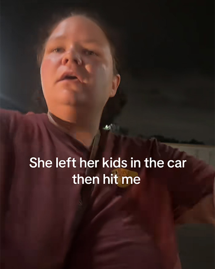 Woman upset after finding kids alone in hot car and getting slapped by their mom Woman upset after finding kids alone in hot car and getting slapped by their mom