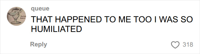 Comment about humiliating experience at airport security