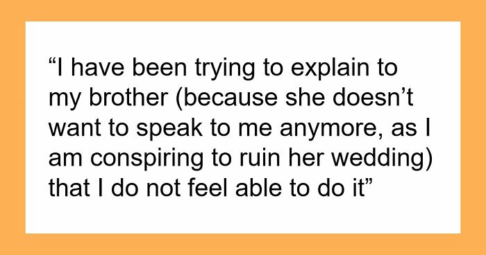Woman Is In A Lose-Lose Situation When SIL Asks To Make Her An Elaborate Wedding Dress