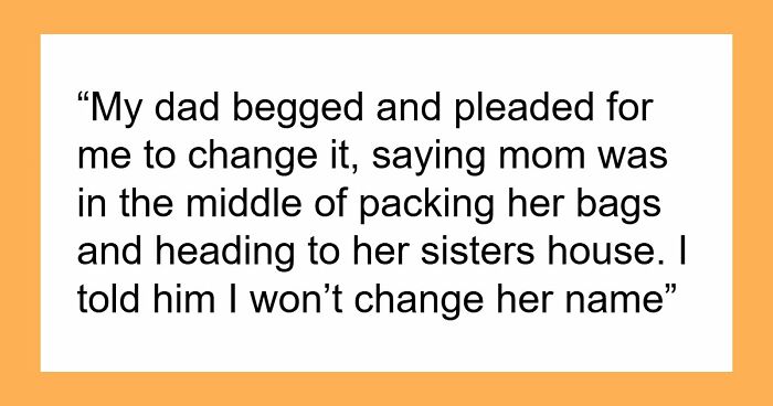 Woman Finds Out The Name She Gave Her Baby Has A Bad History In Her Family, Refuses To Change It